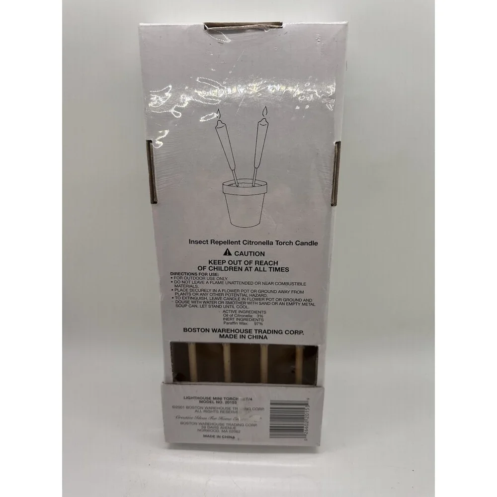 Mini‎ Garden Lighthouse Torches : Boston Warehouse : Citronella : Outdoor
